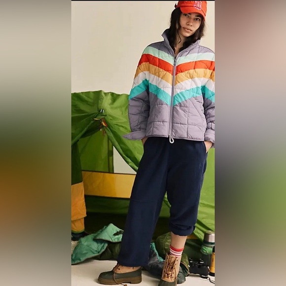 NWT FP Movement Printed Pippa Packable Puffer Jacket - Picture 4 of 5